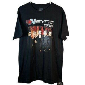 NSYNC 1995 Boy Band No Strings Attached Tour 2000 Front & Back Large EUC #0909AZ